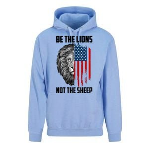 Be The Lions Not The Sheep USA American Flag Unisex Surf Hoodie