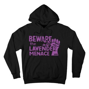 Beware The Lavender Menace 1970 Pride Lesbian Lavender Menace LGBT LGBTQ Hoodie