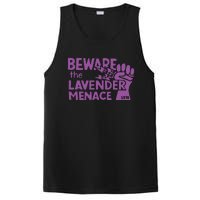 Beware The Lavender Menace 1970 Pride Lesbian Lavender Menace LGBT LGBTQ PosiCharge Competitor Tank