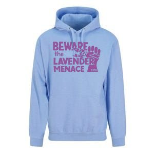 Beware The Lavender Menace 1970 Pride Lesbian Lavender Menace LGBT LGBTQ Unisex Surf Hoodie