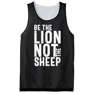 Be The Lion Not The Shep Motivational Mesh Reversible Basketball Jersey Tank