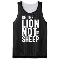 Be The Lion Not The Shep Motivational Mesh Reversible Basketball Jersey Tank