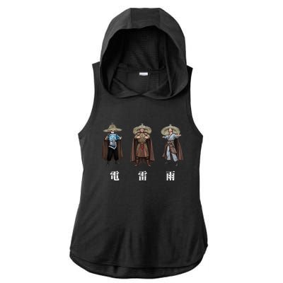 Big Trouble Little China A Storm Is Brewing Ladies PosiCharge Tri-Blend Wicking Draft Hoodie Tank