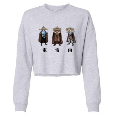 Big Trouble Little China A Storm Is Brewing Cropped Pullover Crew