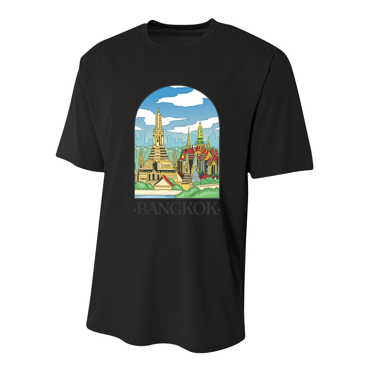 Bangkok Thailand Landscape Youth Performance Sprint T-Shirt