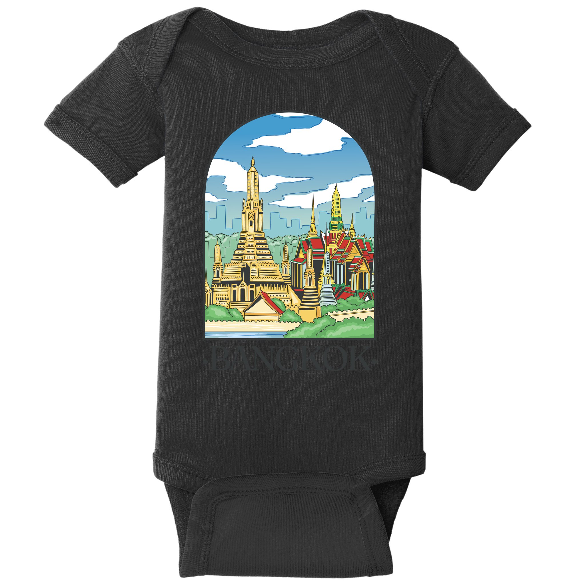 Bangkok Thailand Landscape Baby Bodysuit