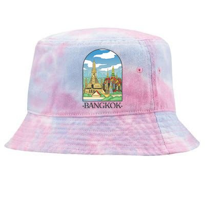 Bangkok Thailand Landscape Tie-Dyed Bucket Hat