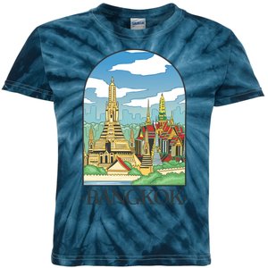 Bangkok Thailand Landscape Kids Tie-Dye T-Shirt