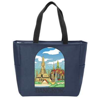 Bangkok Thailand Landscape Zip Tote Bag