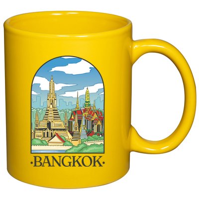 Bangkok Thailand Landscape 11oz C Handle Ceramic Mug