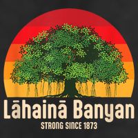 Banyan Tree Lahaina Maui Hawaii 7 Panel Mesh Trucker Snapback Hat