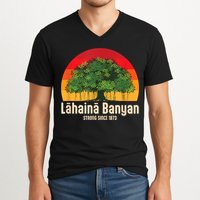 Banyan Tree Lahaina Maui Hawaii V-Neck T-Shirt