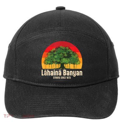Banyan Tree Lahaina Maui Hawaii 7-Panel Snapback Hat