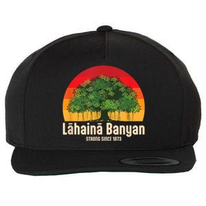 Banyan Tree Lahaina Maui Hawaii Wool Snapback Cap