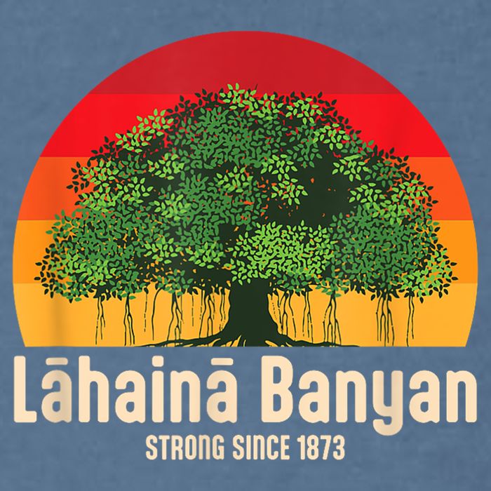 Banyan Tree Lahaina Maui Hawaii Garment-Dyed Sweatshirt