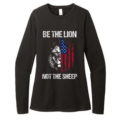 Be The Lion Not The American Patriotic Veteran Womens CVC Long Sleeve Shirt