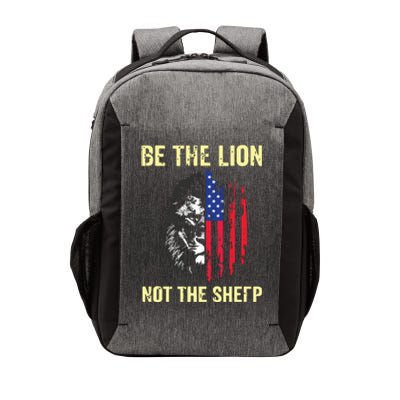 Be The Lion Not The Sheepp US Patriotic Veteran Vector Backpack