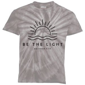 Be The Light Christian Inspirational Kids Tie-Dye T-Shirt