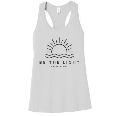 Be The Light Christian Inspirational Women's Racerback Tank