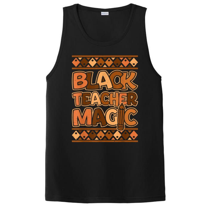 Black Teacher Magic African Pride Black History Juneteenth PosiCharge Competitor Tank