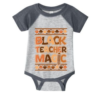 Black Teacher Magic African Pride Black History Juneteenth Infant Baby Jersey Bodysuit