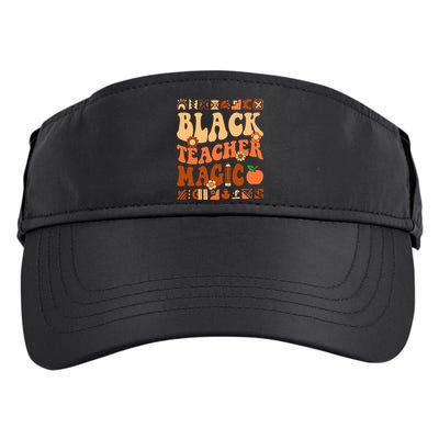 Black Teacher Magic Melanin Africa History Pride Teacher  Adult Drive Performance Visor