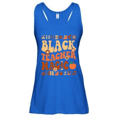 Black Teacher Magic Melanin Africa History Pride Teacher  Ladies Essential Flowy Tank