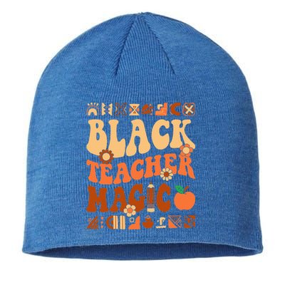 Black Teacher Magic Melanin Africa History Pride Teacher  Sustainable Beanie