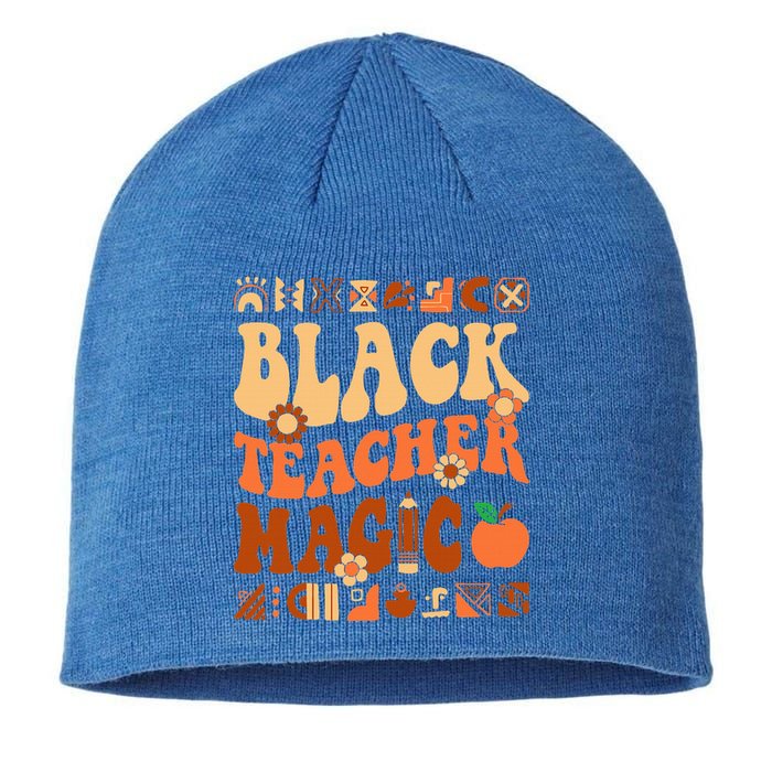 Black Teacher Magic Melanin Africa History Pride Teacher  Sustainable Beanie