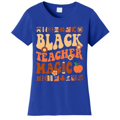 Black Teacher Magic Melanin Africa History Pride Teacher  Women's T-Shirt