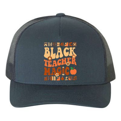 Black Teacher Magic Melanin Africa History Pride Teacher  Yupoong Adult 5-Panel Trucker Hat