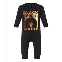 Black Teacher Magic Black History Month Melanin Infant Fleece One Piece