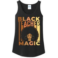 Black Teacher Magic Black History Month Melanin Ladies Essential Tank