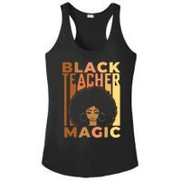 Black Teacher Magic Black History Month Melanin Ladies PosiCharge Competitor Racerback Tank