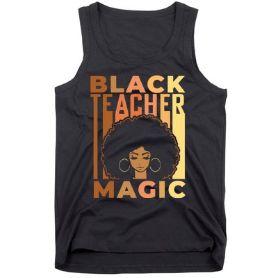 Black Teacher Magic Black History Month Melanin Tank Top