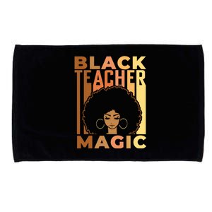 Black Teacher Magic Black History Month Melanin Microfiber Hand Towel