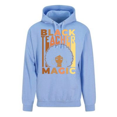 Black Teacher Magic Black History Month Melanin Unisex Surf Hoodie