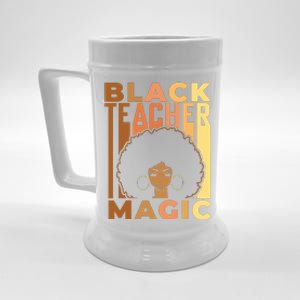 Black Teacher Magic Black History Month Melanin Beer Stein