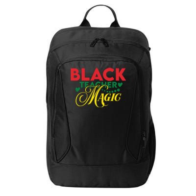 Black Teacher Magic Teacher Black History Month City Backpack