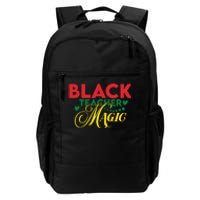 Black Teacher Magic Teacher Black History Month Daily Commute Backpack