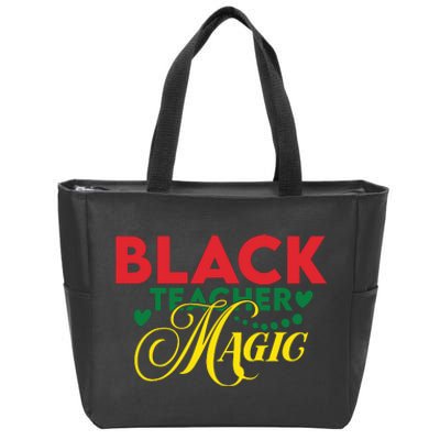 Black Teacher Magic Teacher Black History Month Zip Tote Bag