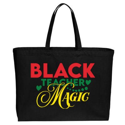 Black Teacher Magic Teacher Black History Month Cotton Canvas Jumbo Tote