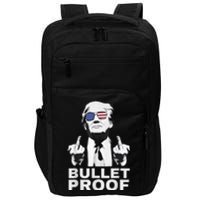 Bulletproof Trump Middle Finger Trump 2024 Patriot Impact Tech Backpack