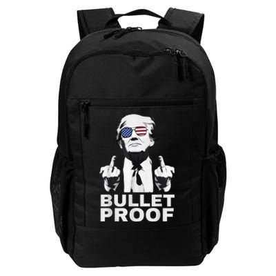 Bulletproof Trump Middle Finger Trump 2024 Patriot Daily Commute Backpack