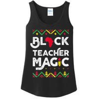 Black Teacher Magic Teacher Black History Month Ladies Essential Tank