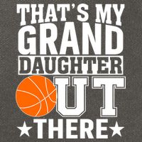 Basketball That's My Grand Daughter Out There Cotton Canvas Backpack