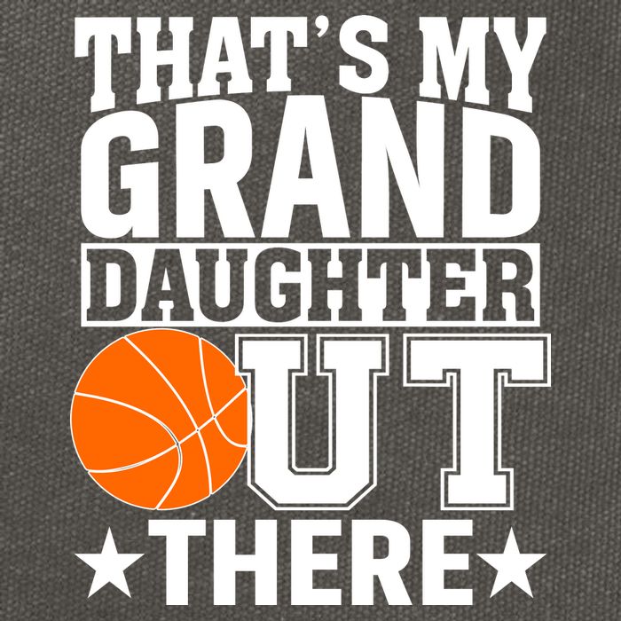 Basketball That's My Grand Daughter Out There Cotton Canvas Backpack