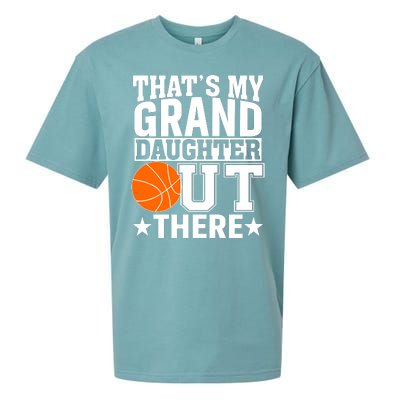 Basketball That's My Grand Daughter Out There Sueded Cloud Jersey T-Shirt