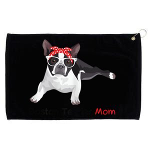 Boston Terrier Mom Bandana Womens Boston Terrier. Dog Grommeted Golf Towel