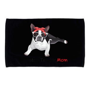 Boston Terrier Mom Bandana Womens Boston Terrier. Dog Microfiber Hand Towel